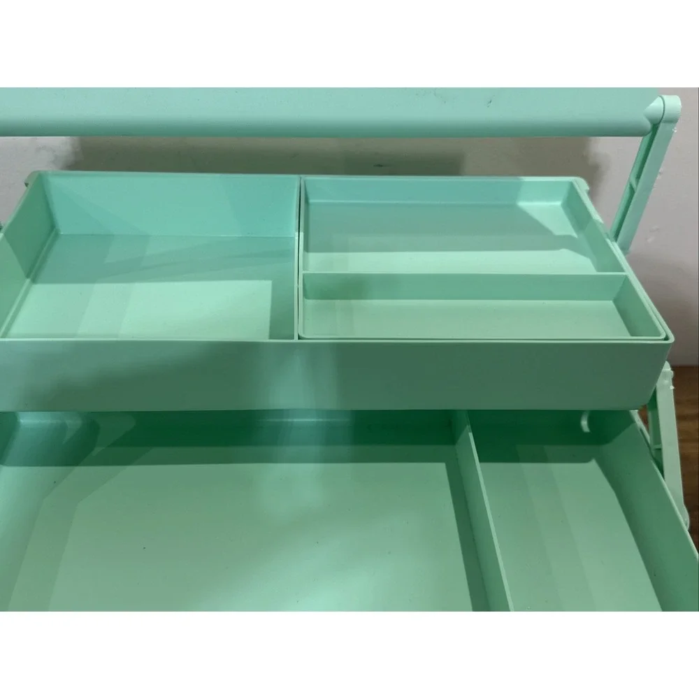 Caboodles of California Vtg Teal Large 15